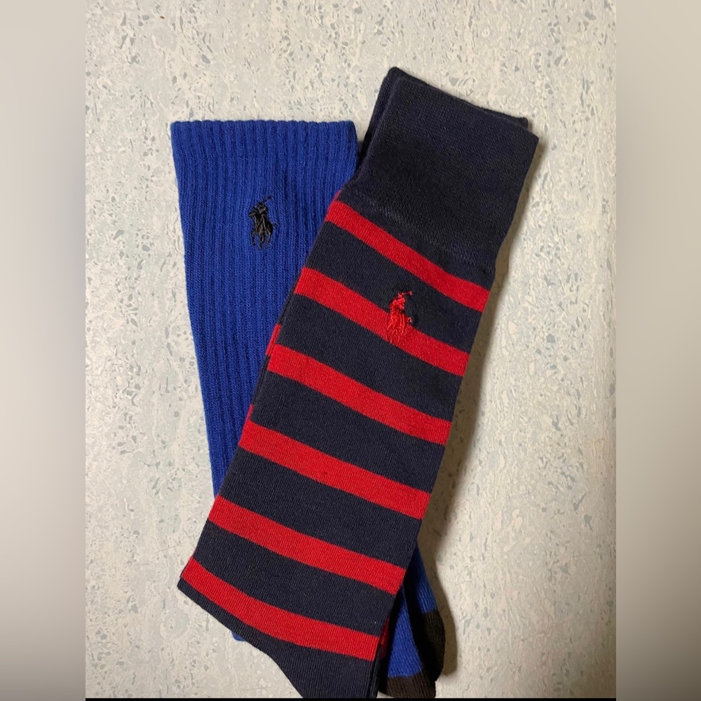 Polo Ralph Lauren Socks-2Pair Men’s Sz. 9-11/BRAND NEW